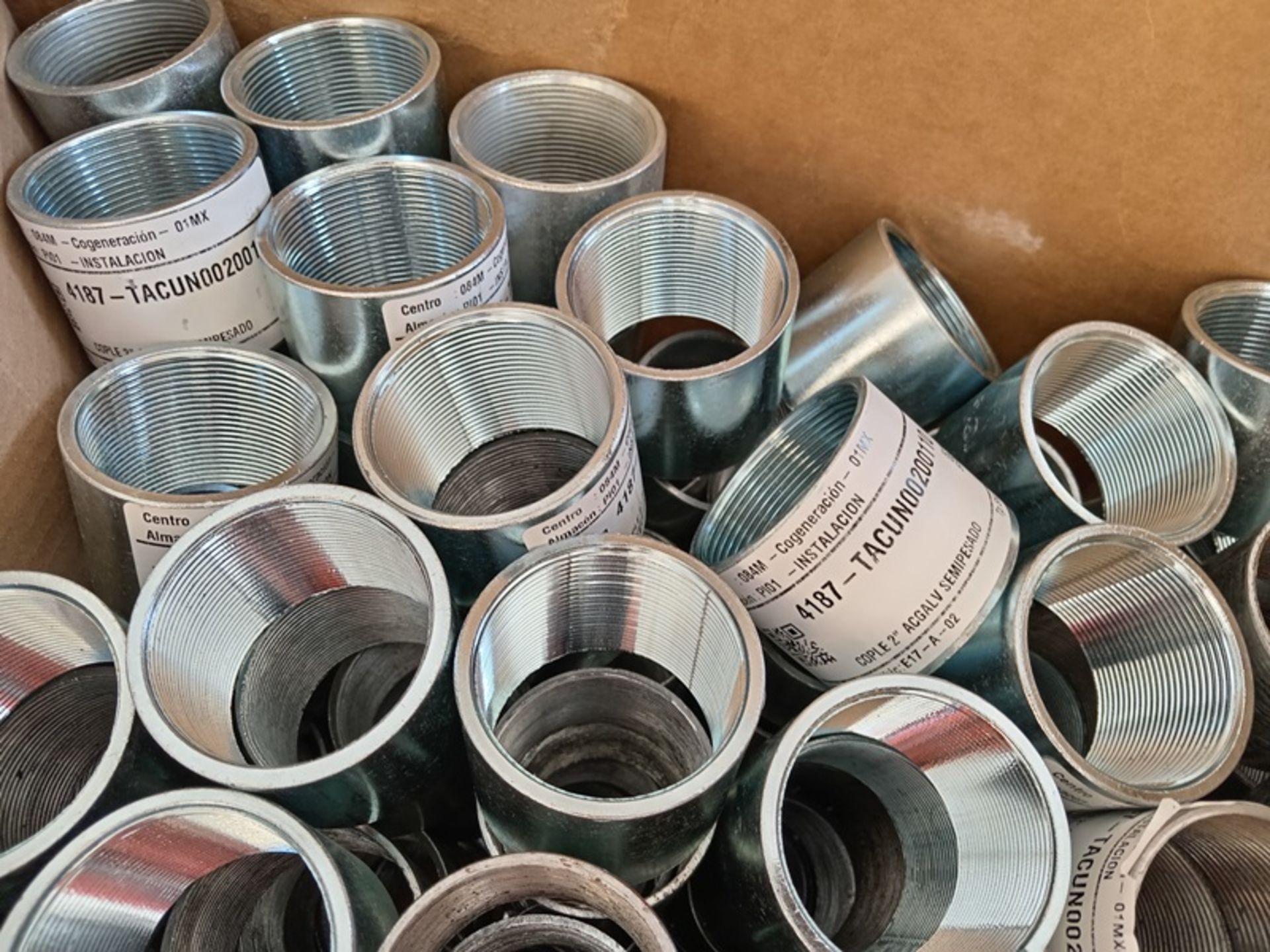 LOT OF (416) PCS OF GALVANIZED UNION COUPLINGS - Image 4 of 6