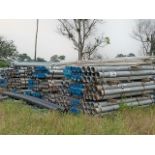 LOT OF APPROXIMATELY 1600 METERS OF GALVANIZED CARBON STEEL PIPE WITH THREADED ENDS