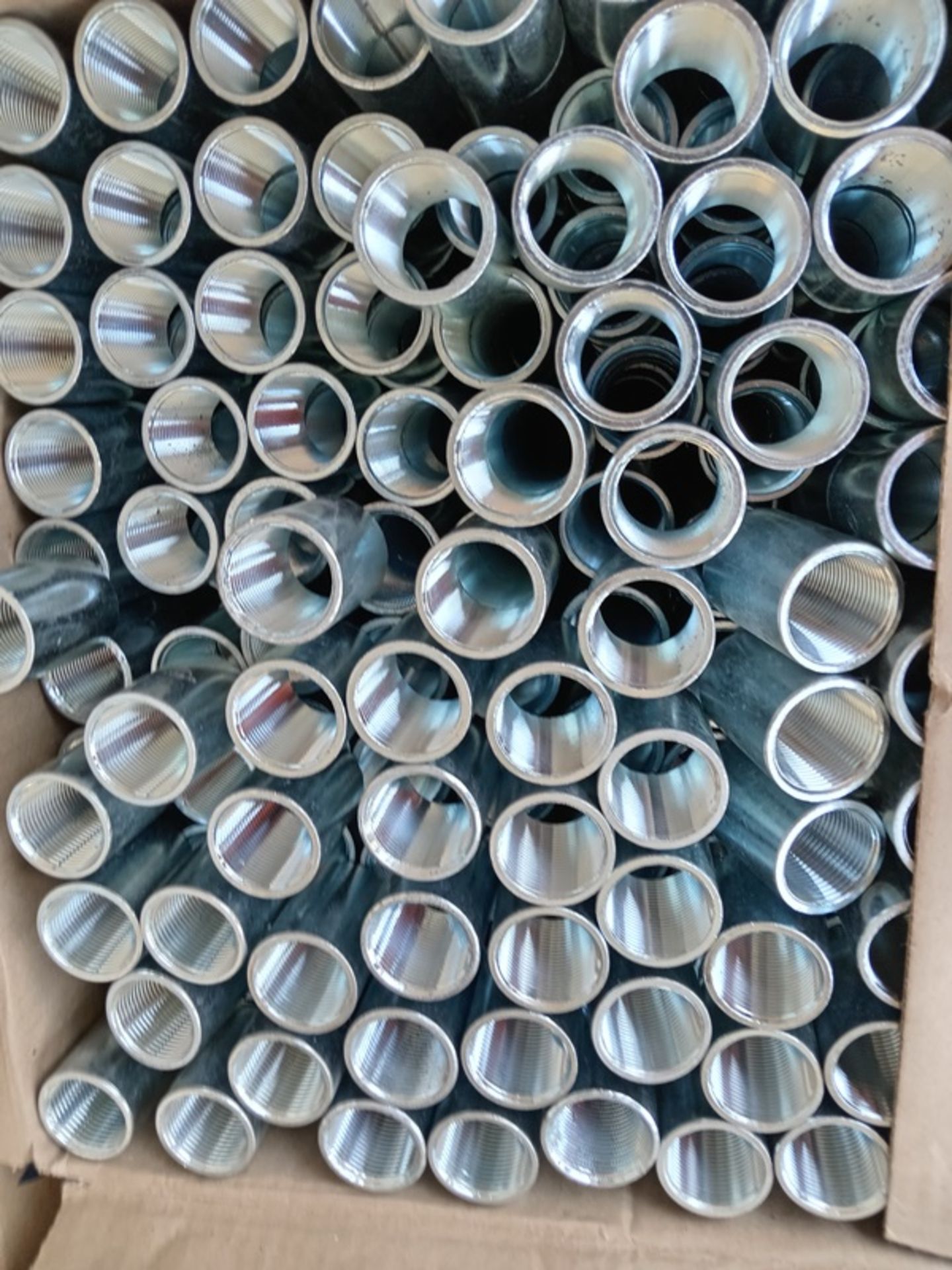 LOT OF (1,684) PIECES OF GALVANIZED STEEL UNION COUPLINGS - Image 7 of 7