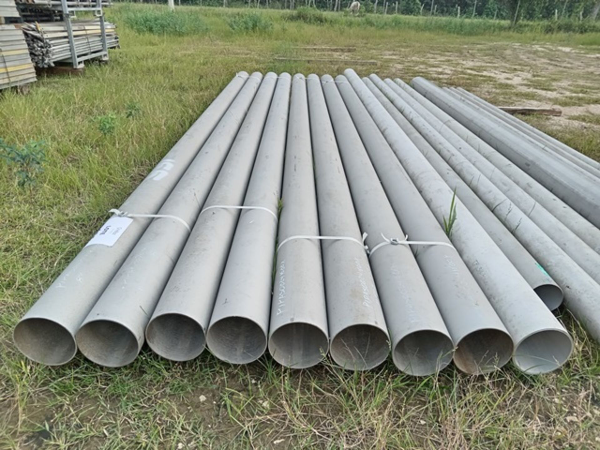 LOT OF T-316 STAINLESS STEEL PIPE - Image 6 of 7