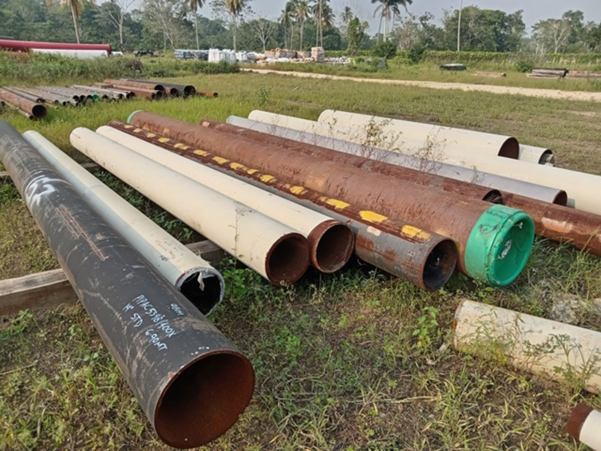 LOT OF (69) METERS OF CARBON STEEL PIPE PUTTING - Image 4 of 9