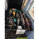 LOT OF ELECTRIC HAND TOOLS
