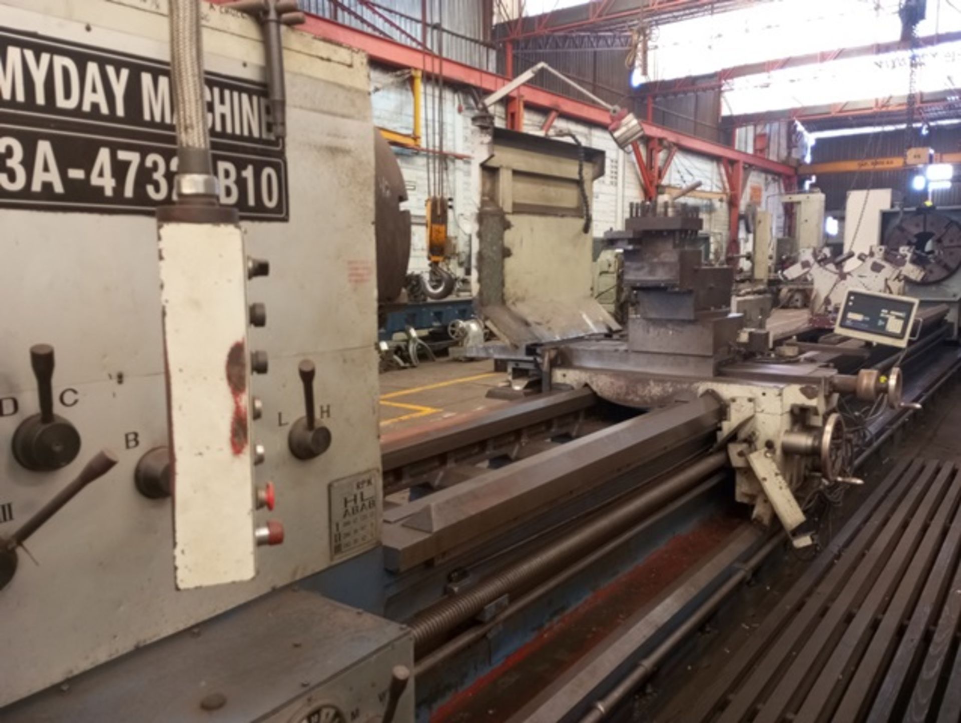 MYDAY MACHINERY INC 3A-47320B10 LATHE, YEAR: 2013, SERIAL: 12096, 31.5 ...