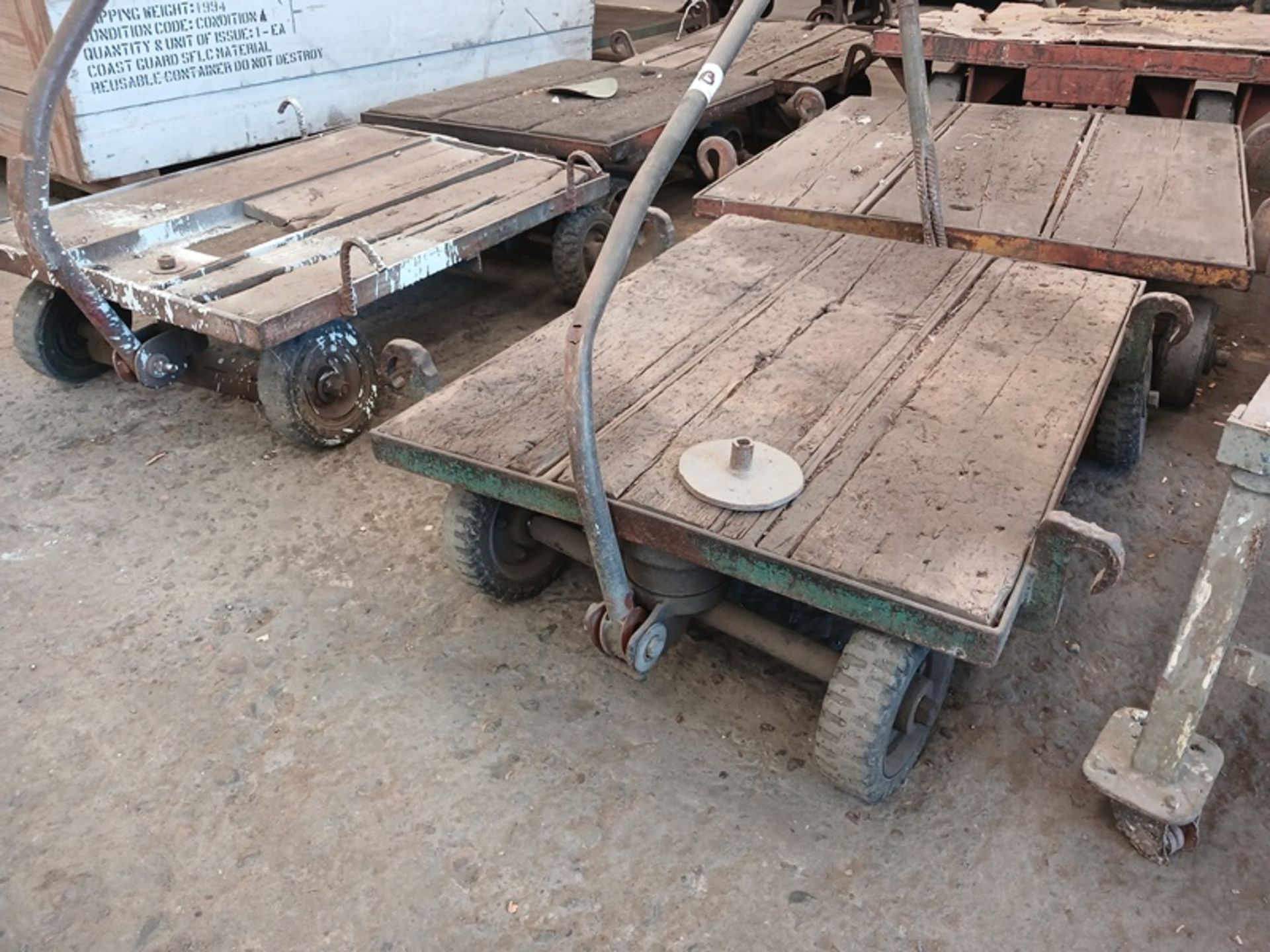 LOT OF METALLIC PLATFORM TROLLEY - Image 3 of 3