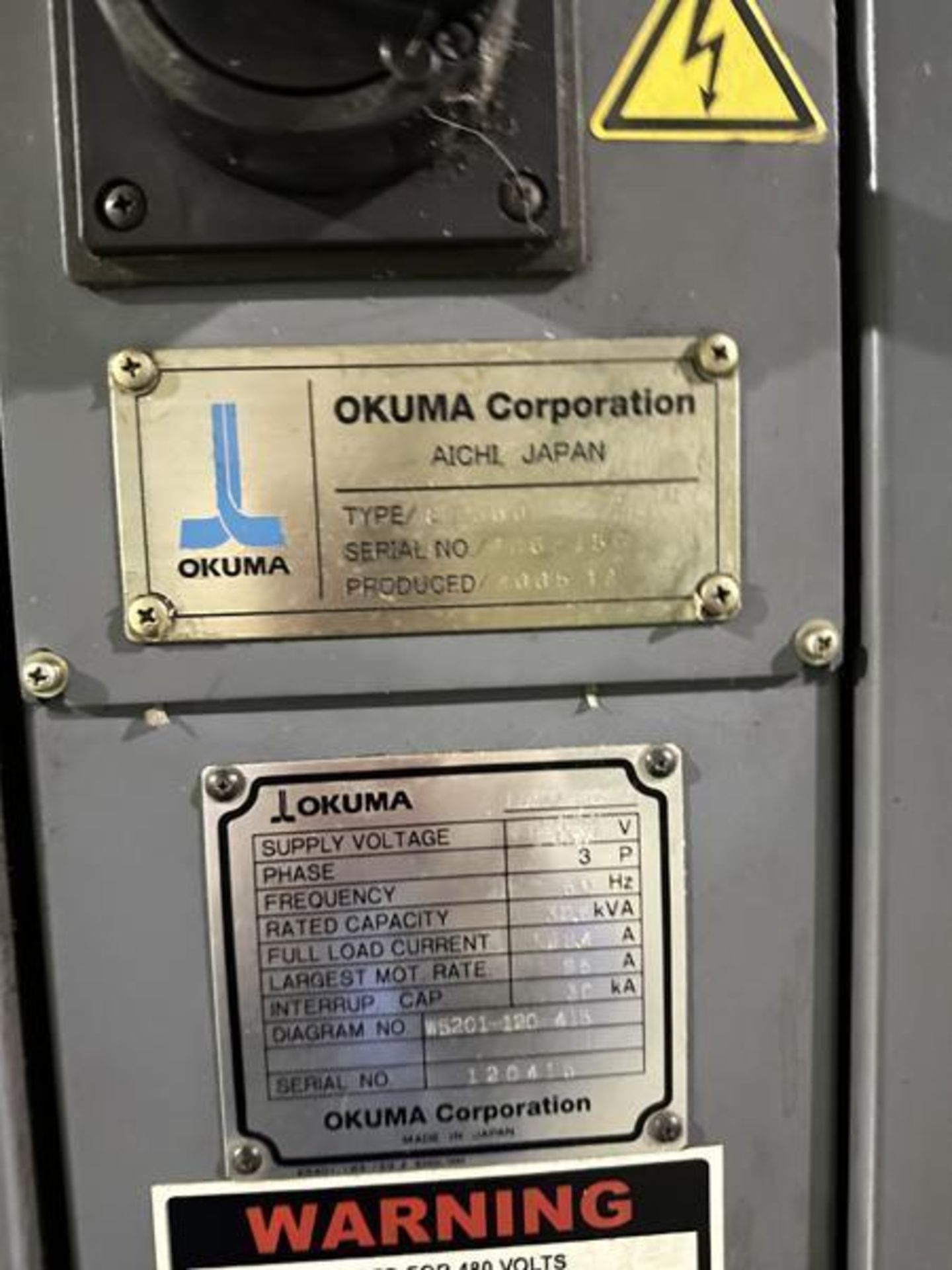 2013 Okuma Simulturn CNC Lathe, Model: LU300, S/N: 120415 with OSP-P100 HMI and Fork Clamp - Image 10 of 10