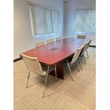 Conference Table: 10' x 4', Banquet and (9) Chairs