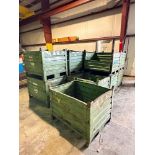 Steel Bins: 31" x 39" x 22.5"