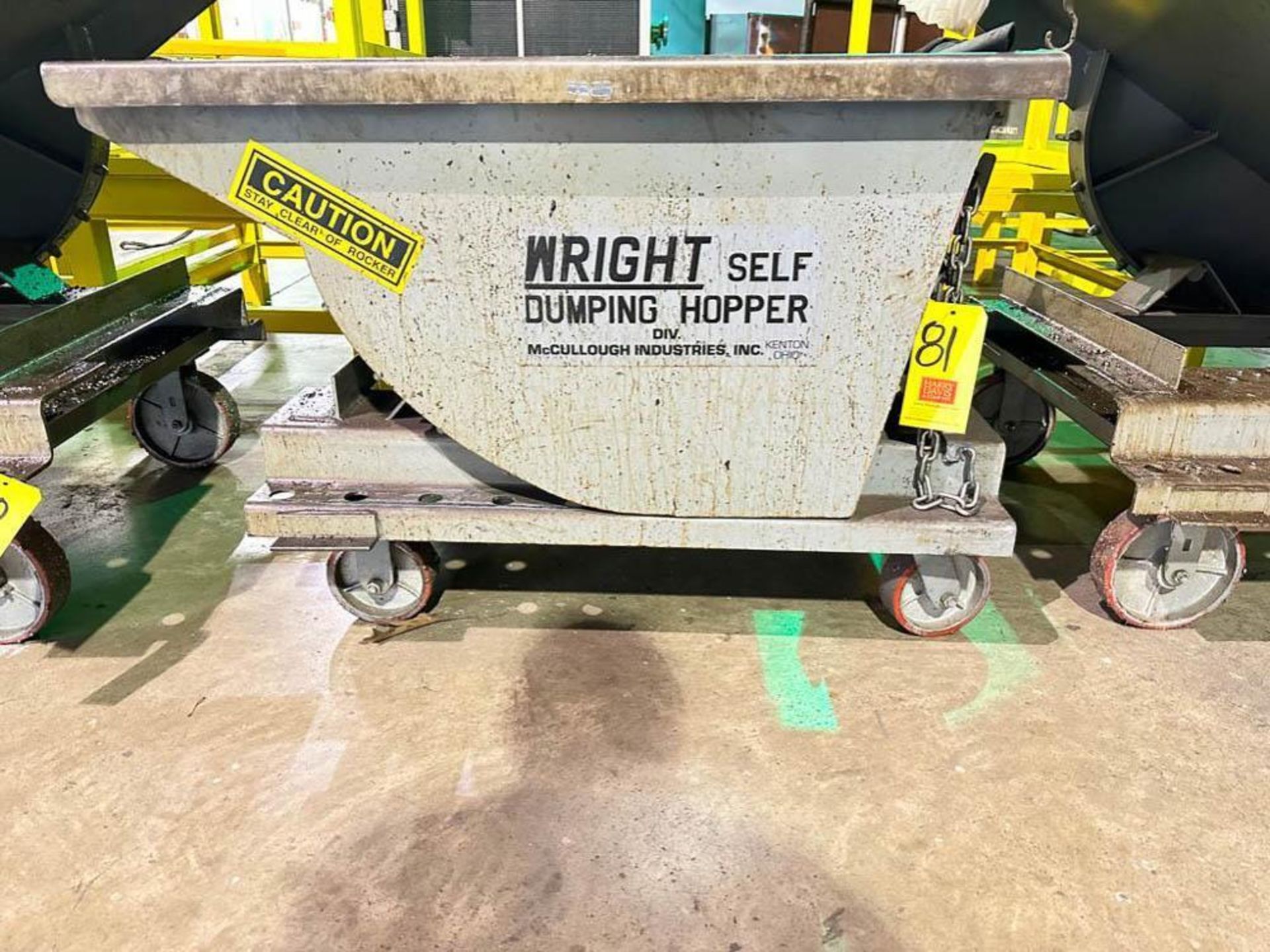 Wright Portable Fork Mounted Self-Dumping Hopper, Model: 2577