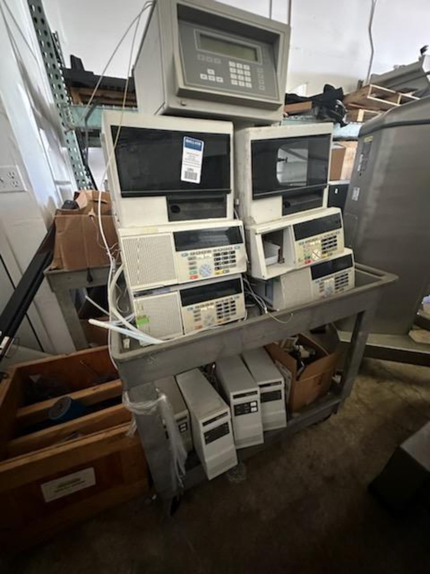 Cart Of Perkin Elmer Units