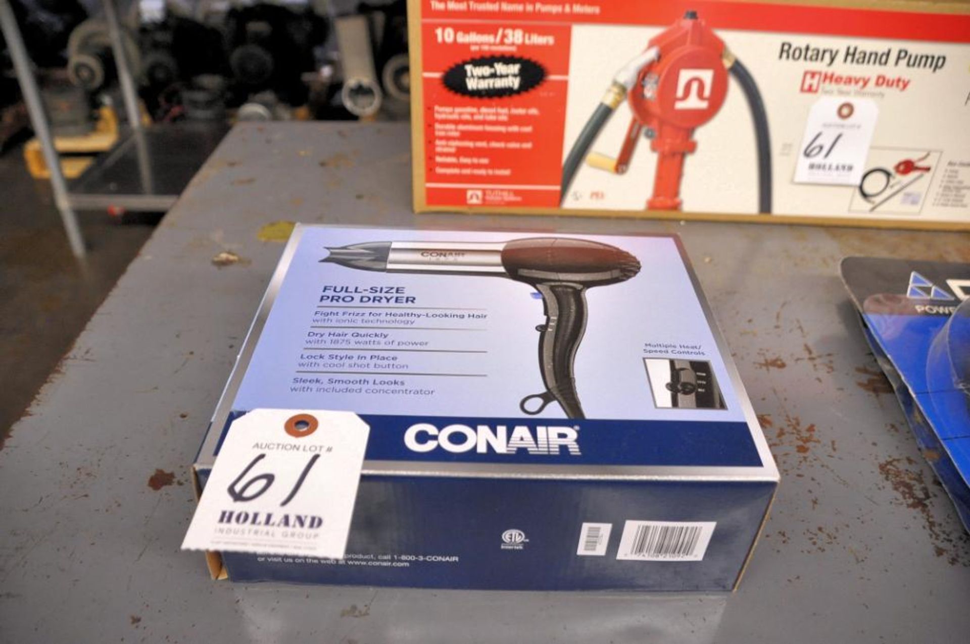 Lot - Fill Rite Rotary Hand Pump, ConAir Blow Dryer and Delta Bandsaw Blades (NEW) - Image 2 of 3