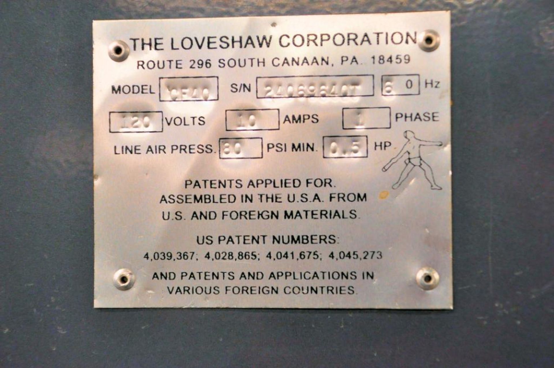 Loveshaw Little David Model CF-40 Automated Case Erector, S/N: 24069640T - Image 5 of 5