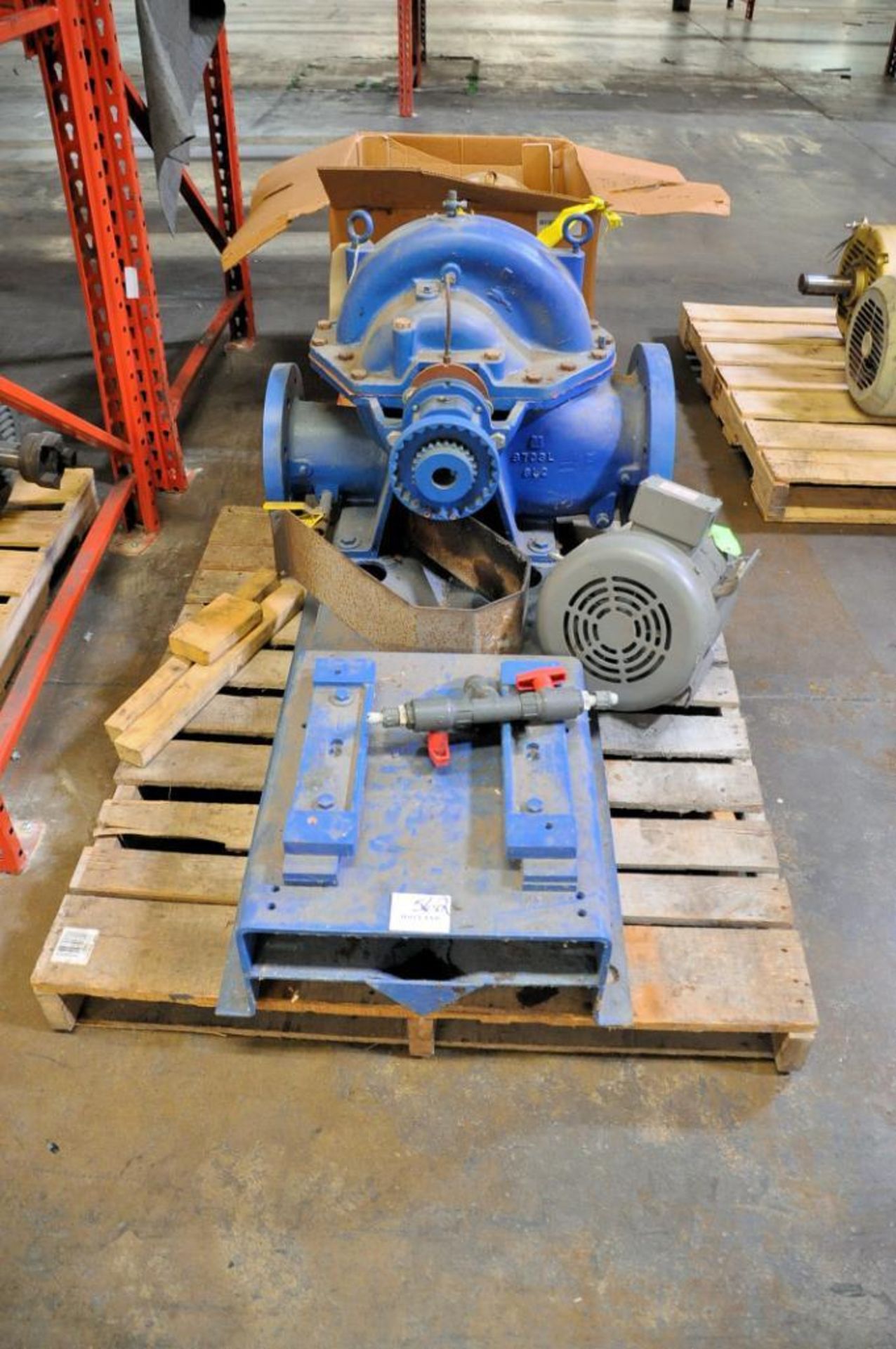 Cooling Tower Pump with Baldor Cat No. M3714T 10-HP 1,760-RPM 3-PH Electric Motor