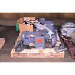 Lot - (2) Vacuum Blowers, (1) Vacuum Pump and (1) 3-HP Induction Motor on (1) Pallet