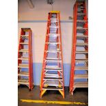 Lot - (4) 10 ft. Fiberglass Step Ladders
