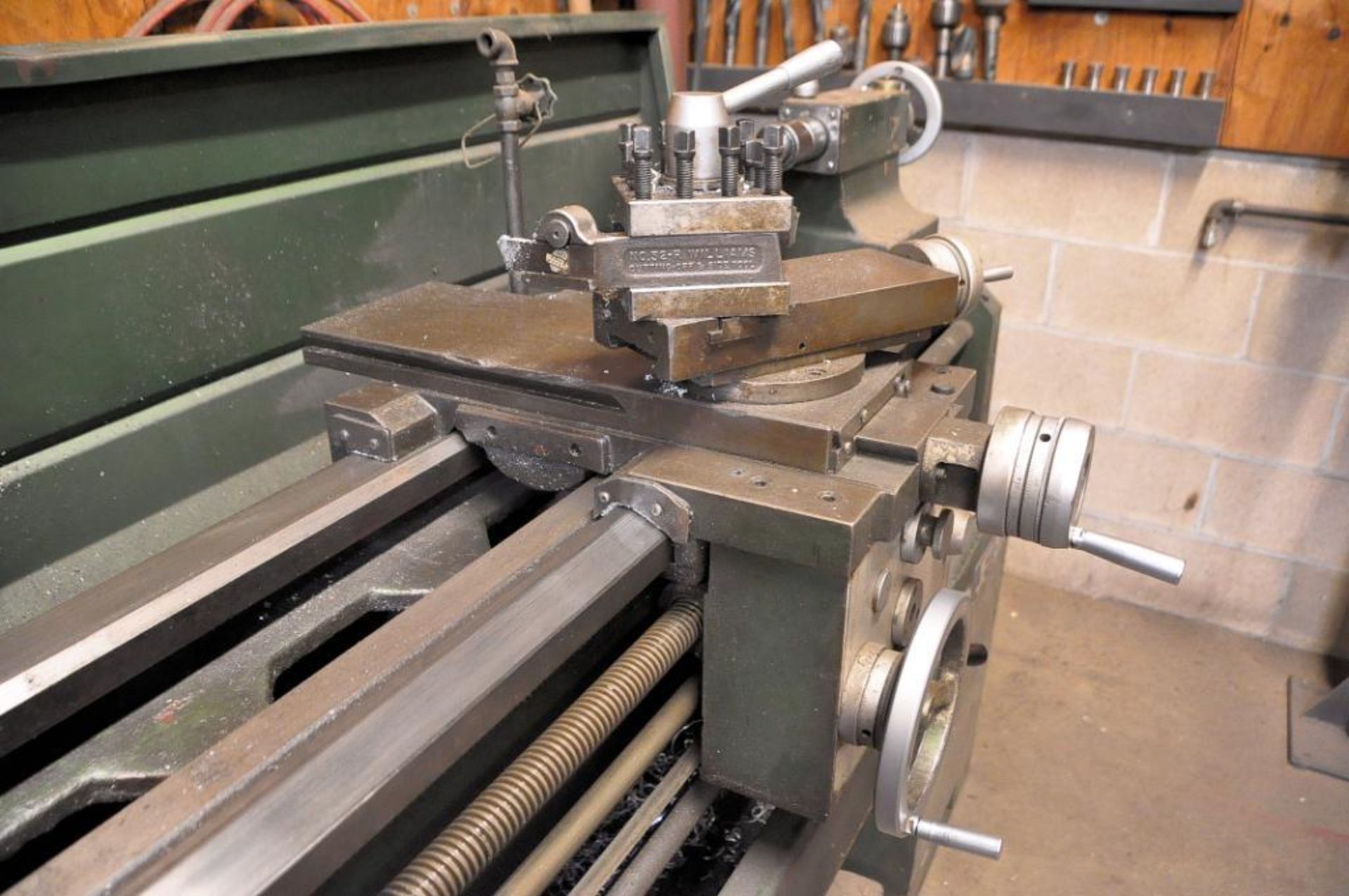 Jet Model 1550 15 in. x 50 in. Geared Head Engine Lathe, S/N: 71081; 10 in. 3-Jaw Chuck, Toolpost, - Image 3 of 4