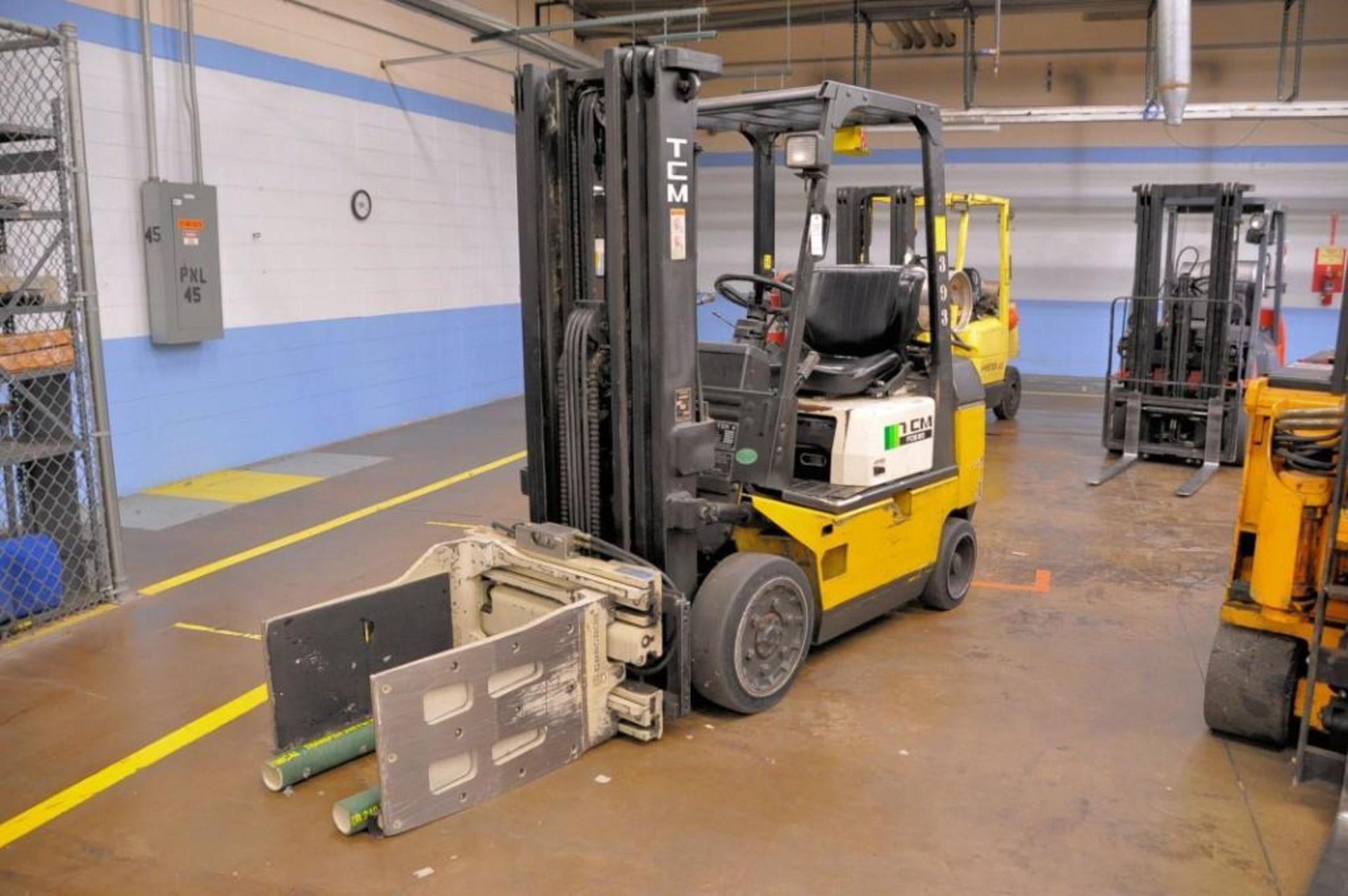 TCM Model FCG20T7T 3,000-lb. Capacity LP-Gas Forklift Truck, S/N: 415E00539; 189 in. Lift, 2,500-lb.