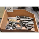 Lot - Taps and Die Handles in (1) Box with Drill Index