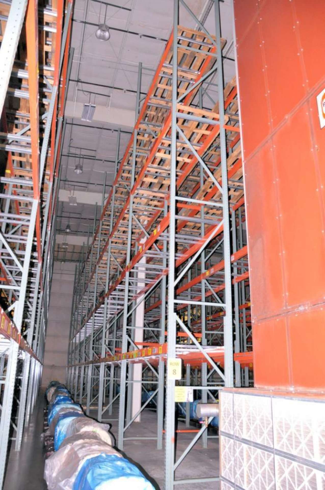 Lot - (16) Sections of 144 in. Wide x 42 in. Deep x 288 in. High Pallet ...