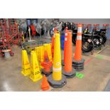 Lot - Safety Cones and Wet Floor Signs