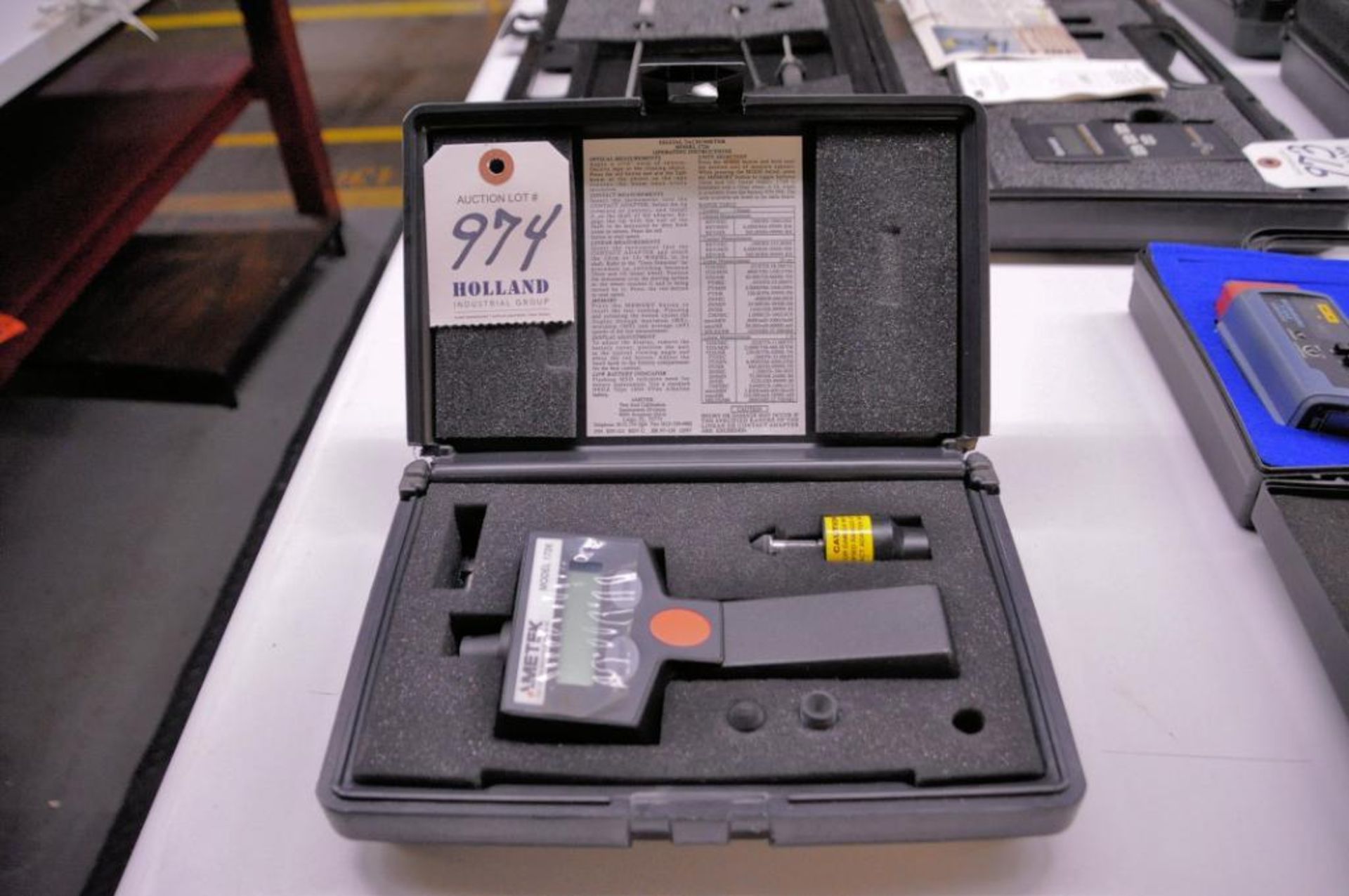 Ametek Model 1726 Digital Tachometer with Case