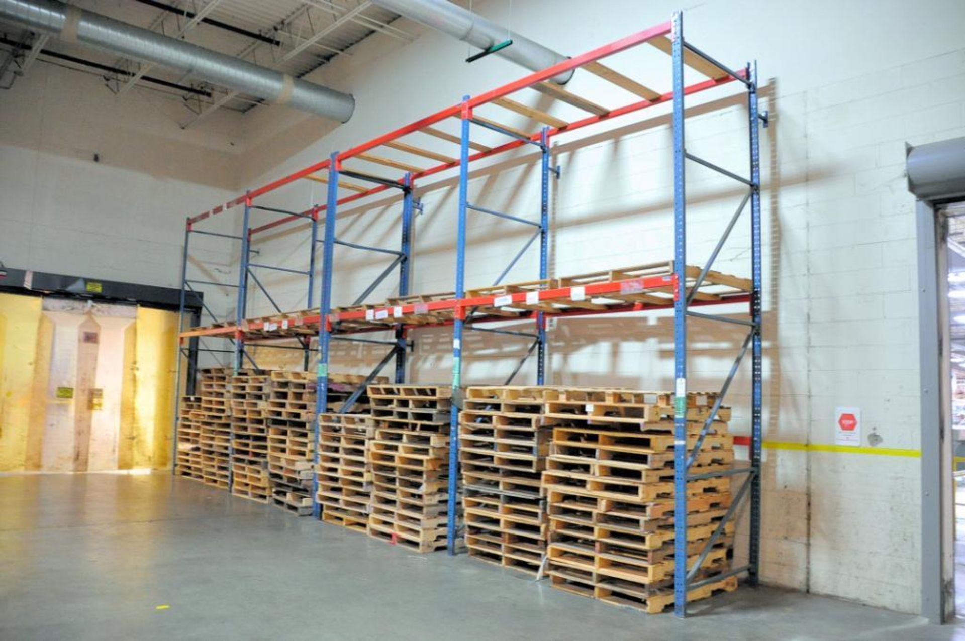 Lot - (4) Sections of 96 in. Wide x 48 in. Deep x 180 in. High Pallet Rack