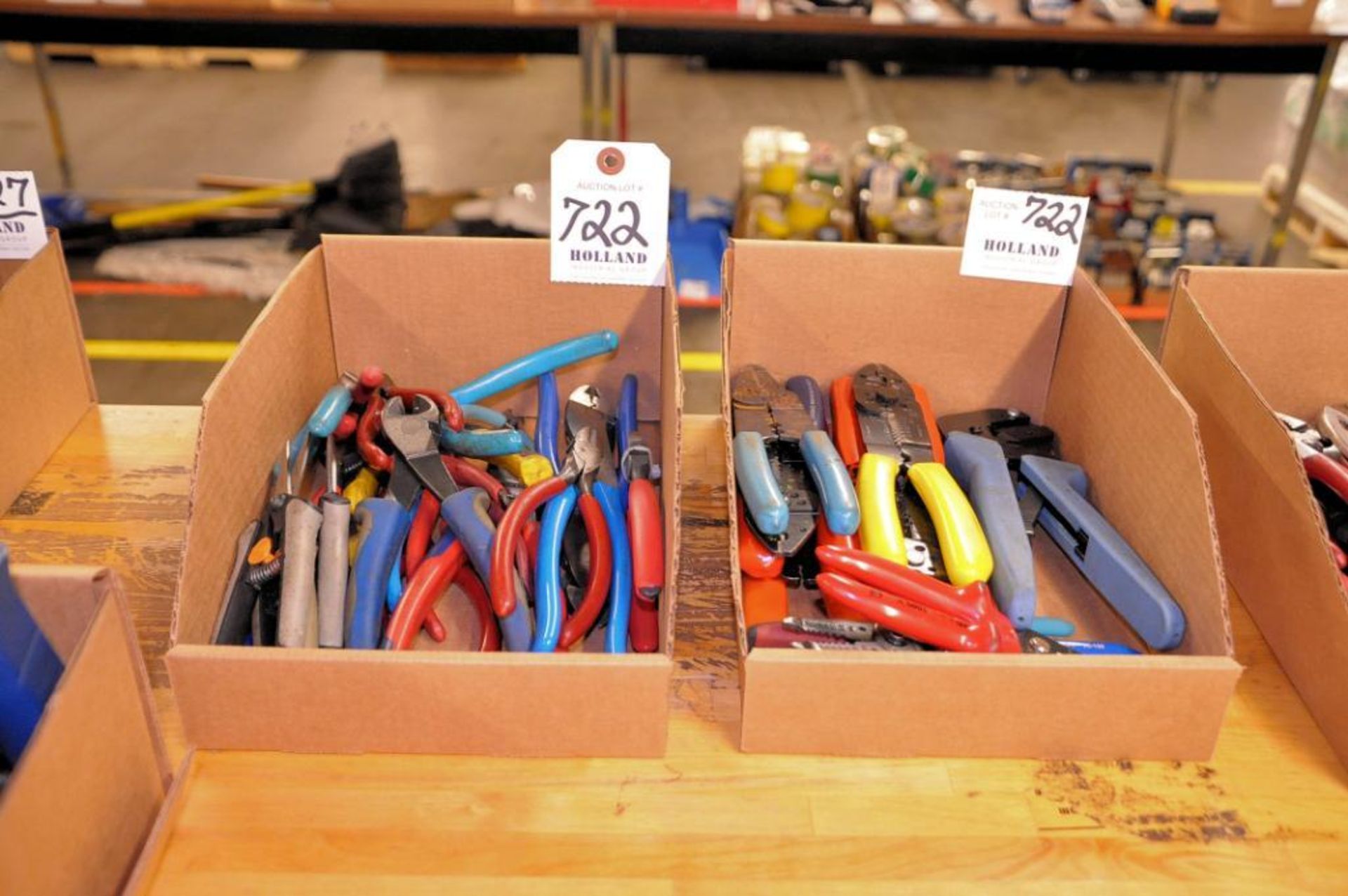 Lot - Snips and Wire Strippers in (2) Boxes