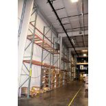 Lot - (6) Sections of 120 in. Wide x 42 in. Deep x 288 in. High Pallet Rack