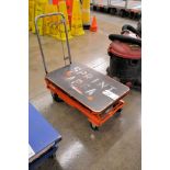 Foot-Operated 4-Wheel Scissor Lift Cart with 18 in. x 28 in. Platform