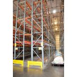 Lot - (18) Sections of 144 in. Wide x 42 in. Deep x 288 in. High Pallet Rack with (2) Sections of 48