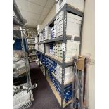 (11) 7' x 4' SHELVING UNITS (NO CONTENTS)