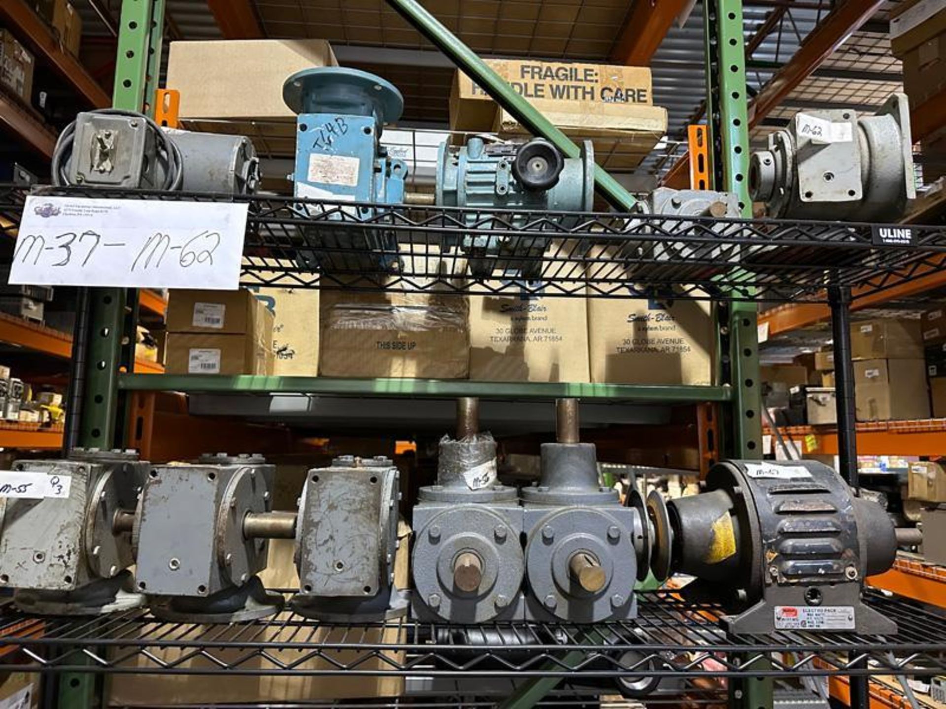 Six Shelves Of Various Motors And Gearboxes - Image 2 of 4
