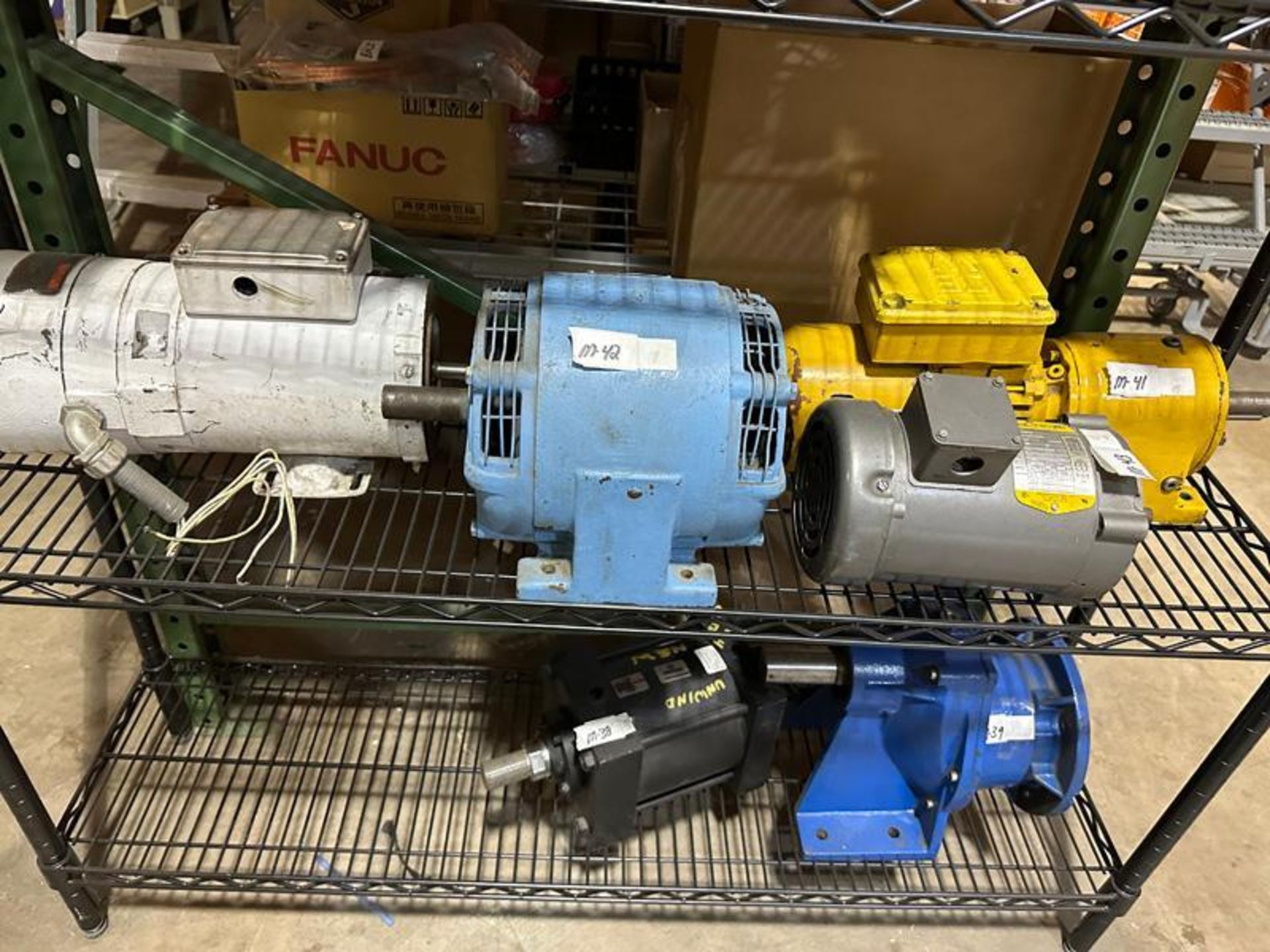 Six Shelves Of Various Motors And Gearboxes - Image 4 of 4