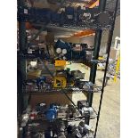 Five Shelves Of Various Motors And Valves