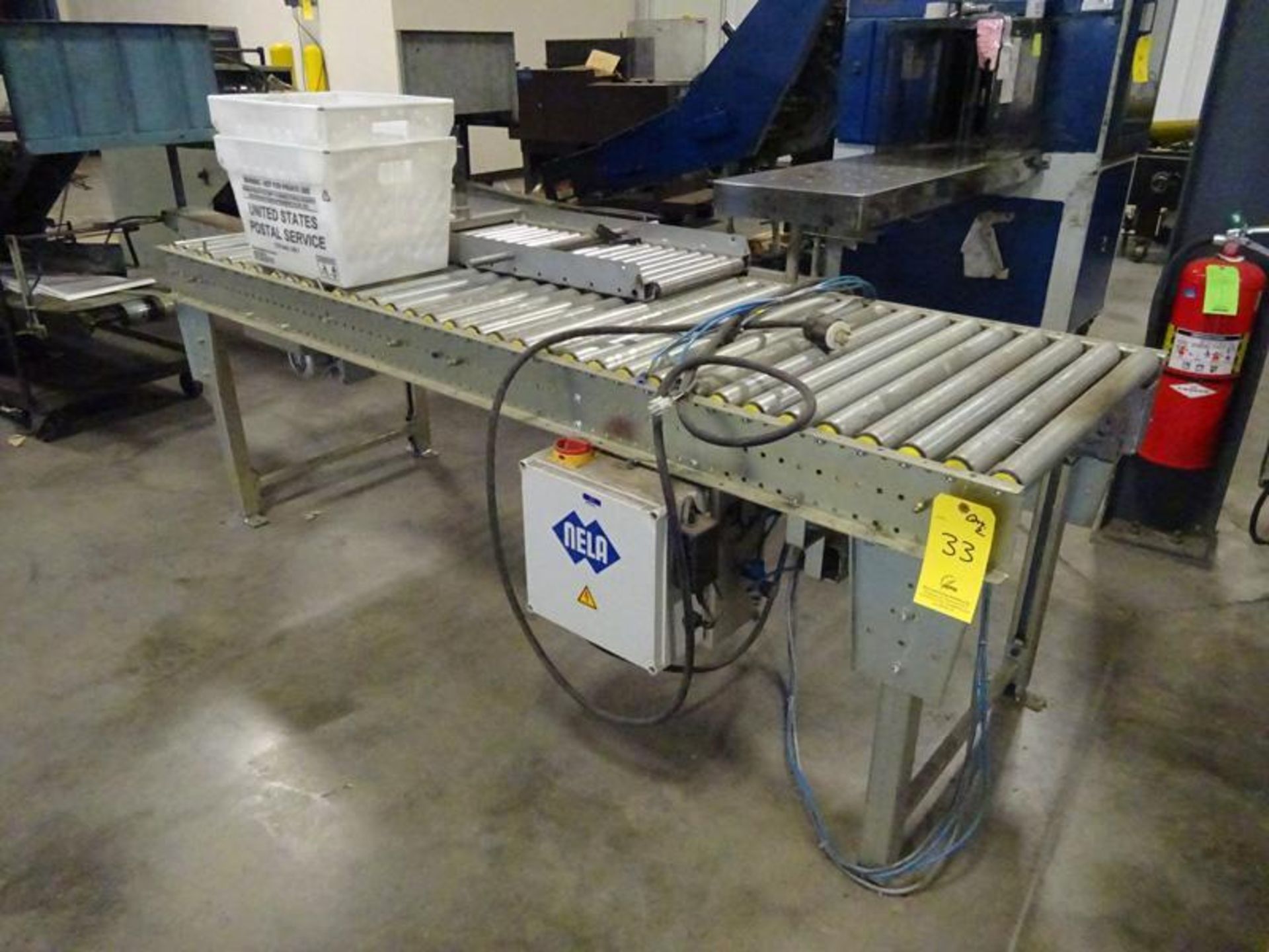 (2) Nela Power Roller Conveyors