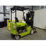 Clark ECG20 Electric Forklift, S/N ECG 358-0054-6753, 4000 Lb. Capacity W/ Side Shift And Roll Clamp