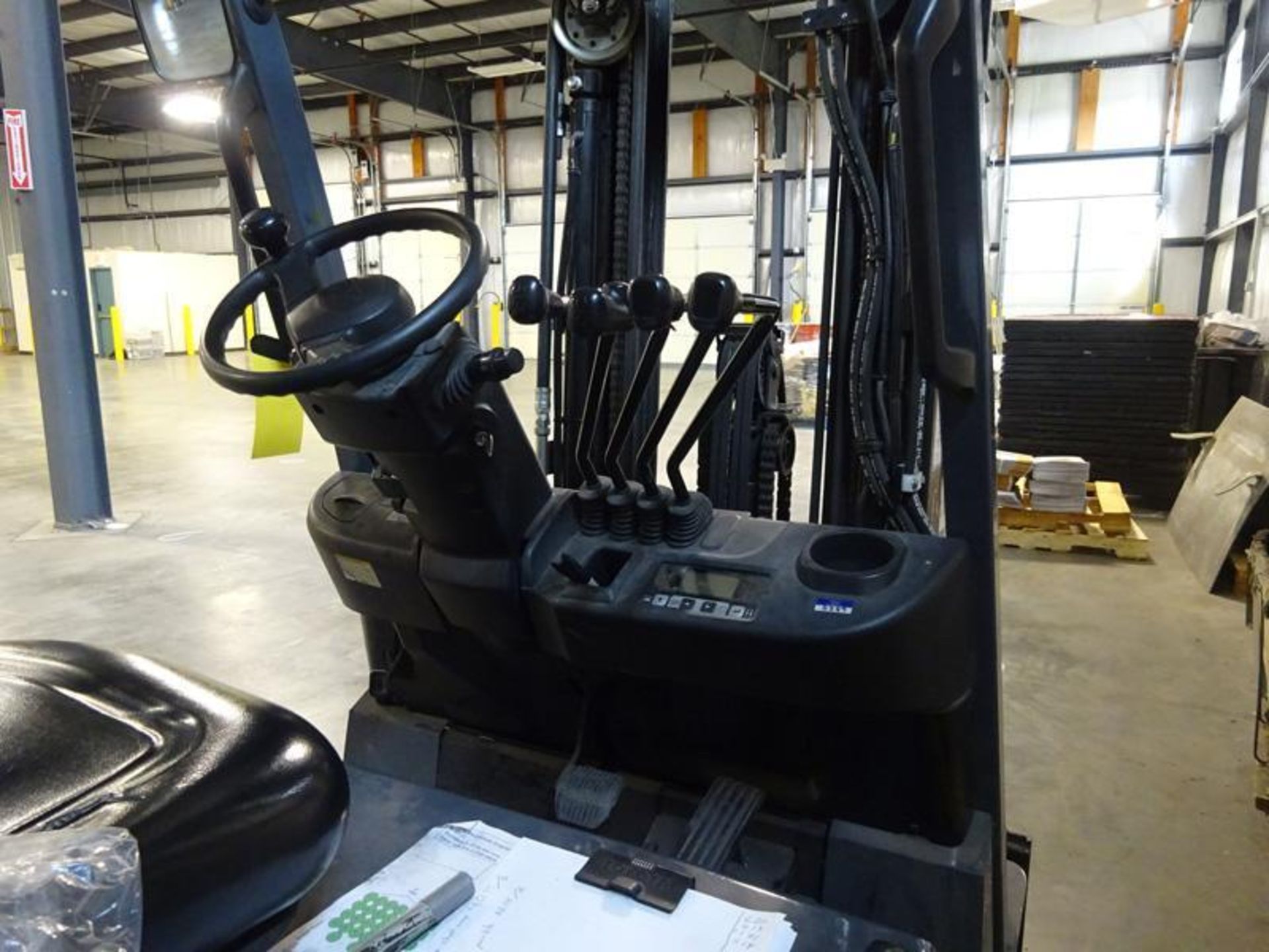 Toyota RF BCU 25 Electric 5000 Lb. Forklift, S/N 62789, 8021 Hours, W/ Side Shift, Roll Clamp Accept - Image 2 of 5