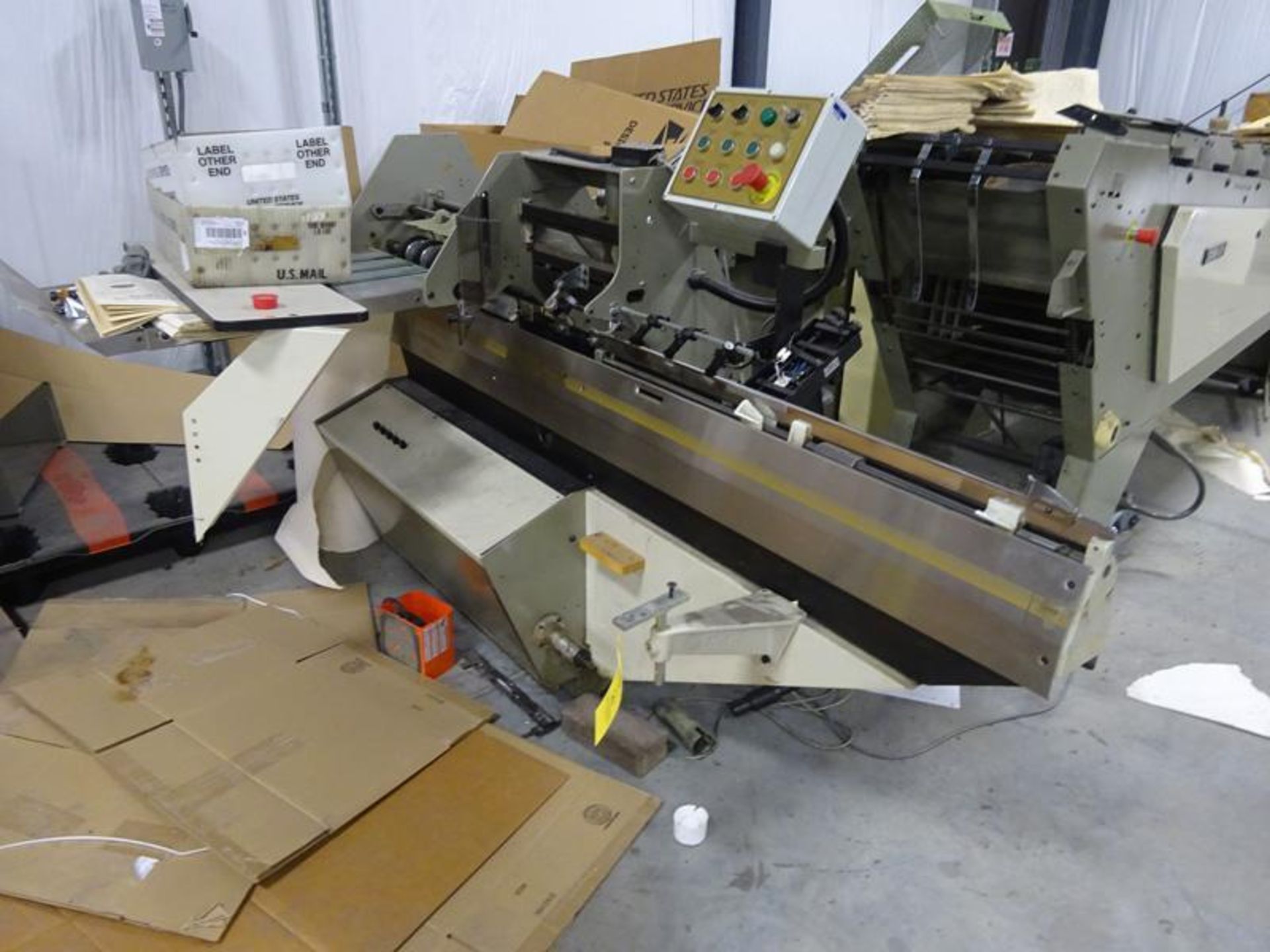 Rosback 203R Automatic Saddlestitcher W/ 318 - 6 Station Gatherer, 202 Stitcher And Three Knife Trim