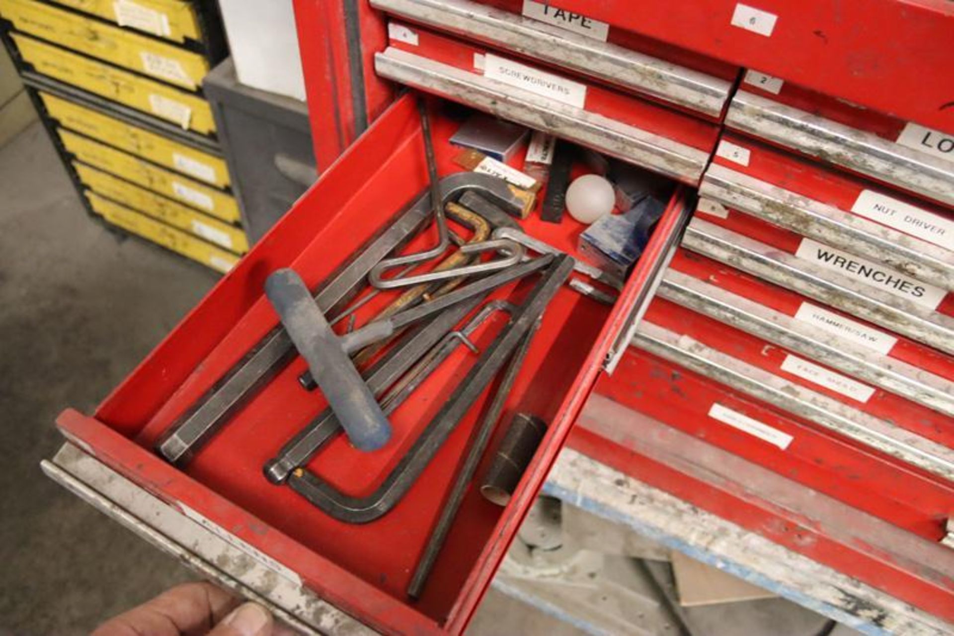 Proto ToolBox with Content-Clamps, Wrenches, Drill Bits, Allen Wrenches, Files, Etc. - Image 5 of 14