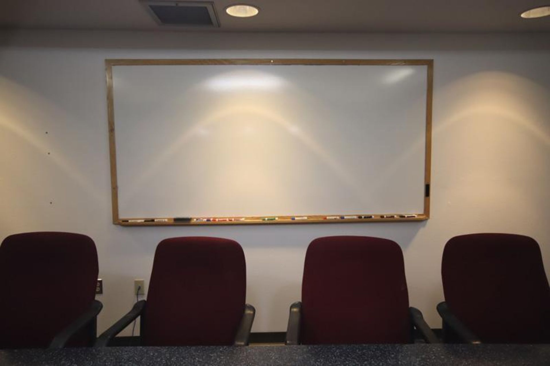 Conference Table 5'x12' with (10) Chairs, 4'x8' Eraser Board, Samsung TV, Pull Down Screen, (Room 10 - Image 3 of 4