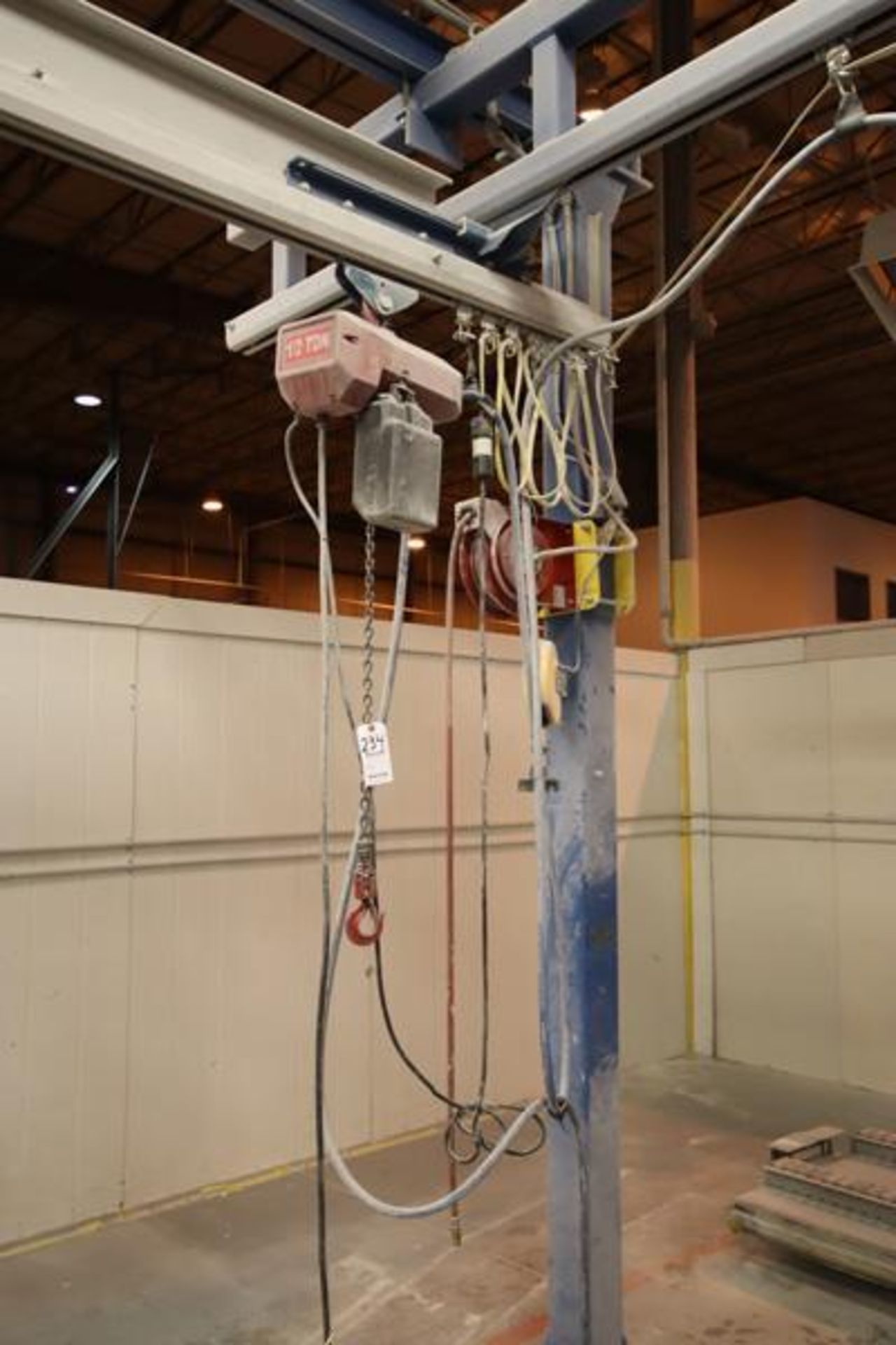 Gantry System Appx. 24' x 30' with 1/2 Ton Electric Hoist, (4) Air Rells, (2) Electric Reels, Appx. - Image 3 of 3