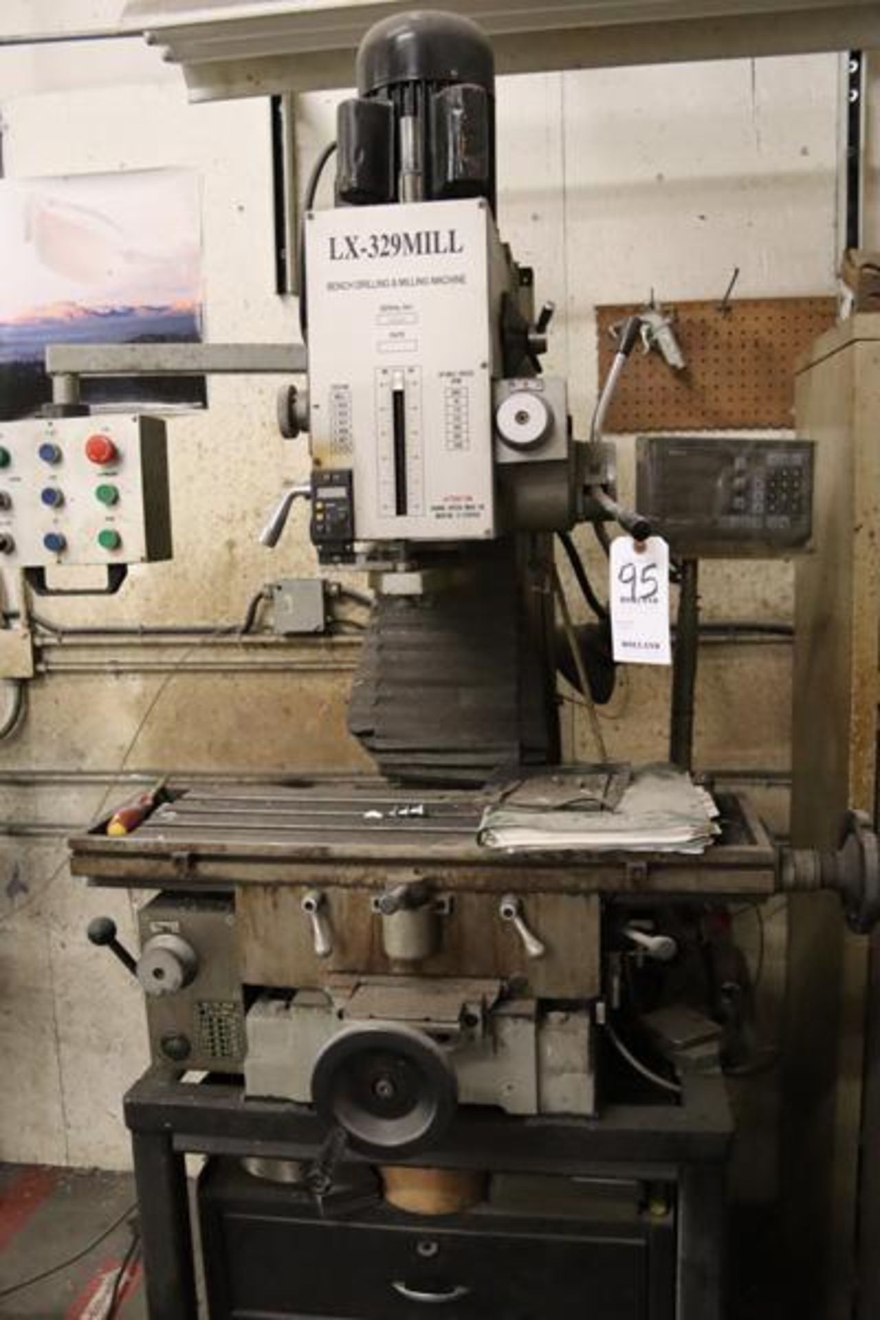 LX-329 Mill Bench Drilling and Milling Machine S/N#6048, 9"x31" Table