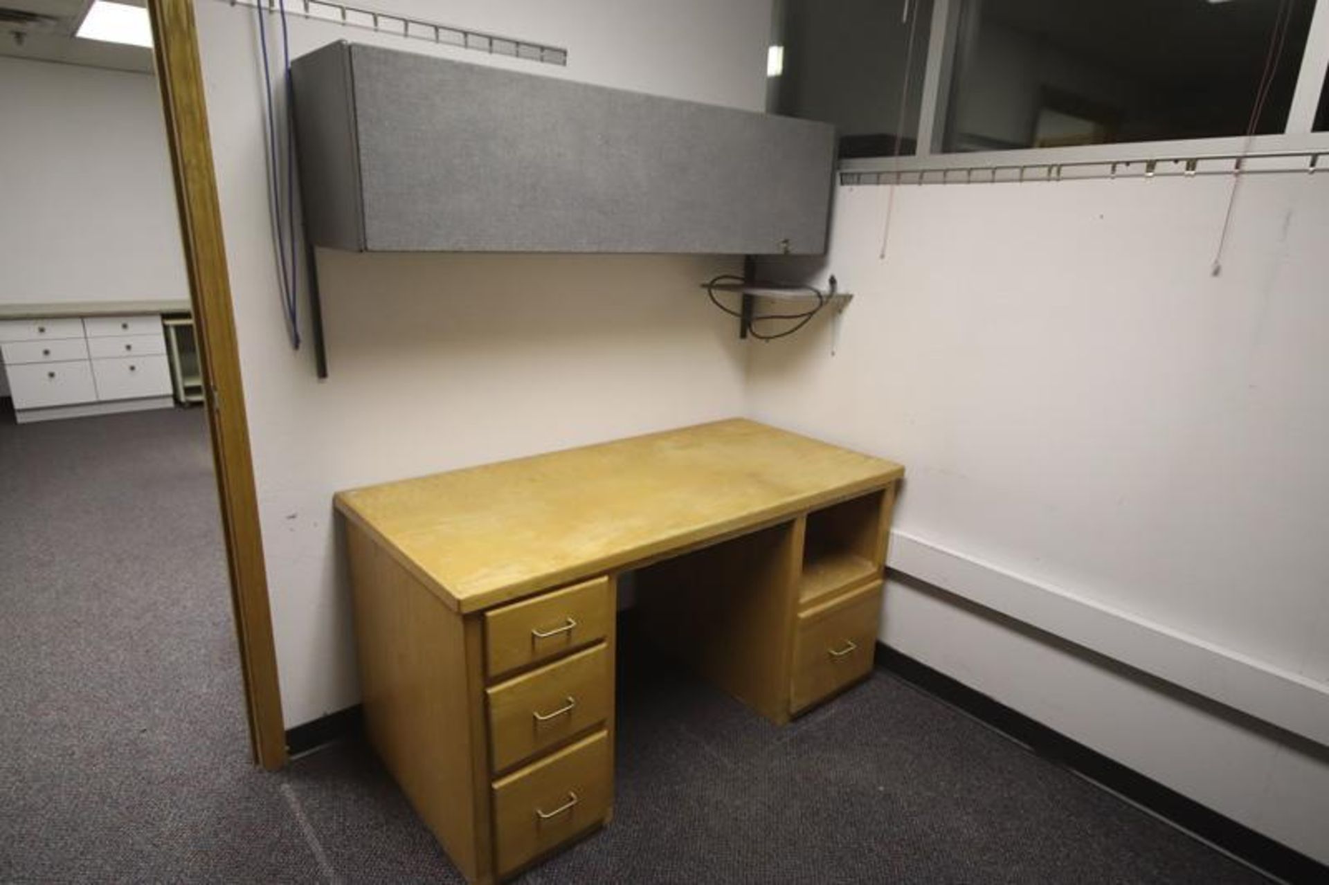 (2) 4-Drawer Files, Shelf Unit, Book Case, (4) Desks, Misc. Cabinets, (Room 211) - Image 4 of 4