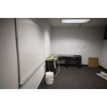 Corner Desk, Eraser Board, (2) Chairs, Power Strips, (Room 105)