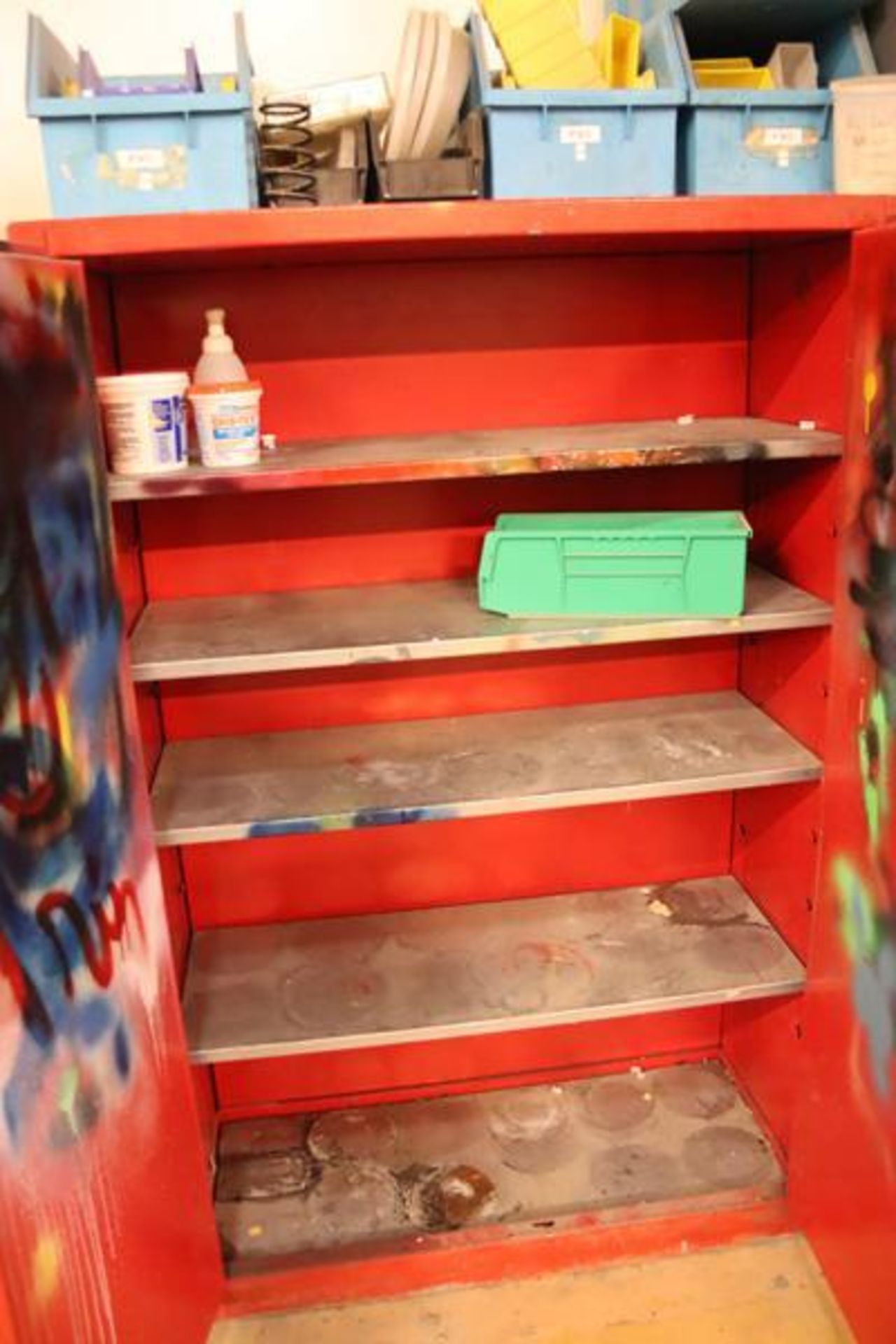 (2) Red Flammable Cabinets 60Gallon cap. - Image 4 of 4