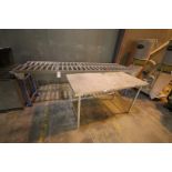 (2) Sections Roller Conveyor 15"x10', S/S Table 30"x60"