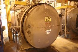 Alameda Tank Company carbon steel horizontal autoclave, 59" x 123" with 10HP Motor Unit 850 S/N#3135