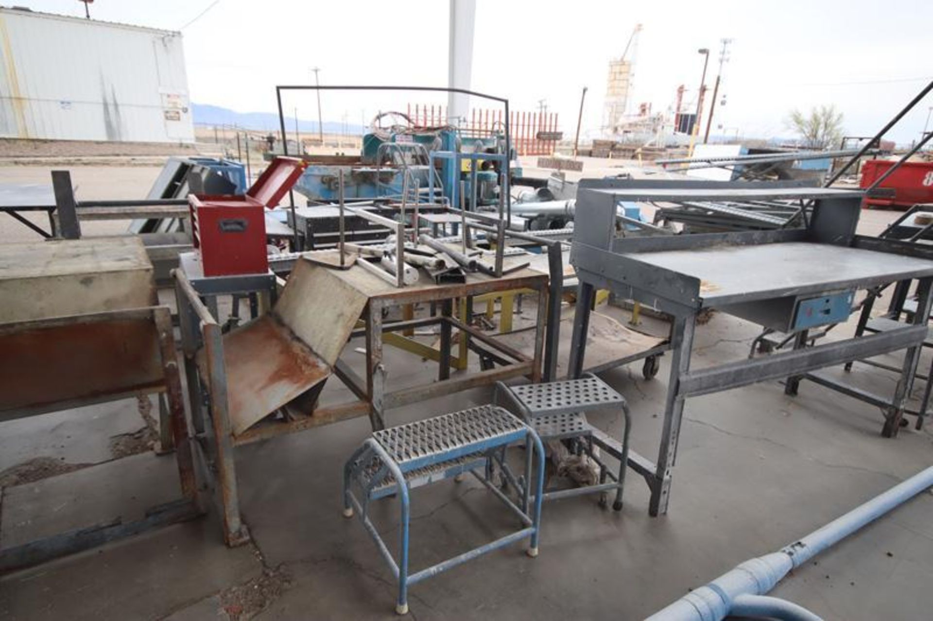 Machine Frame, Formans Desk, Rolling Carts, Tables, Etc. - Image 3 of 5