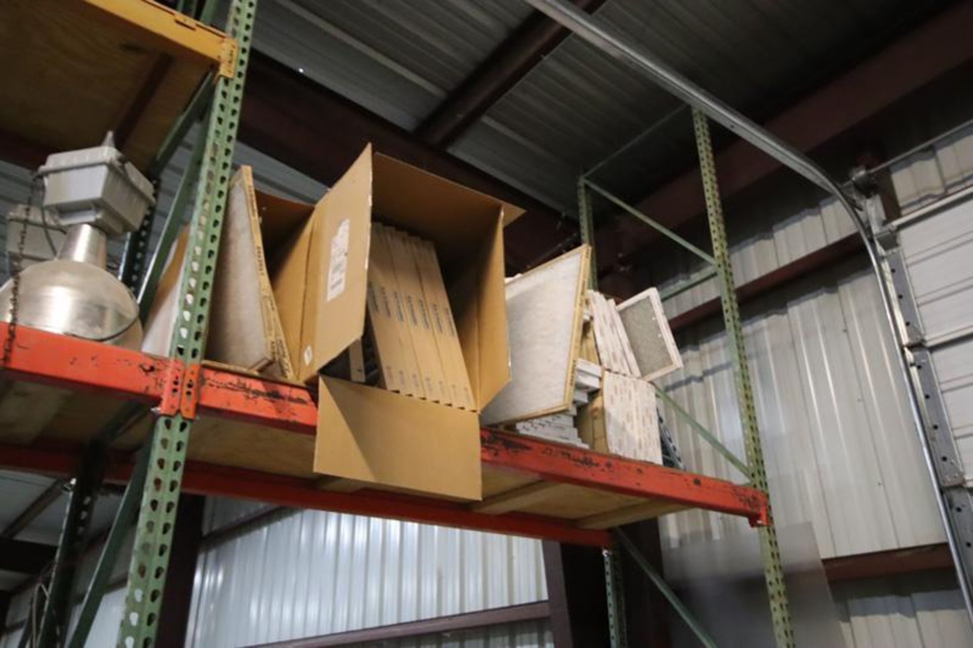 4-Sections of Pallet Racking with Contents- Motors, Switches, Compressor Parts, Lights, Filters, Val - Image 6 of 6