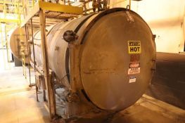 Alameda Tank Company carbon steel horizontal autoclave, 59" x 123" with 10HP Motor Unit 810 S/N#2724