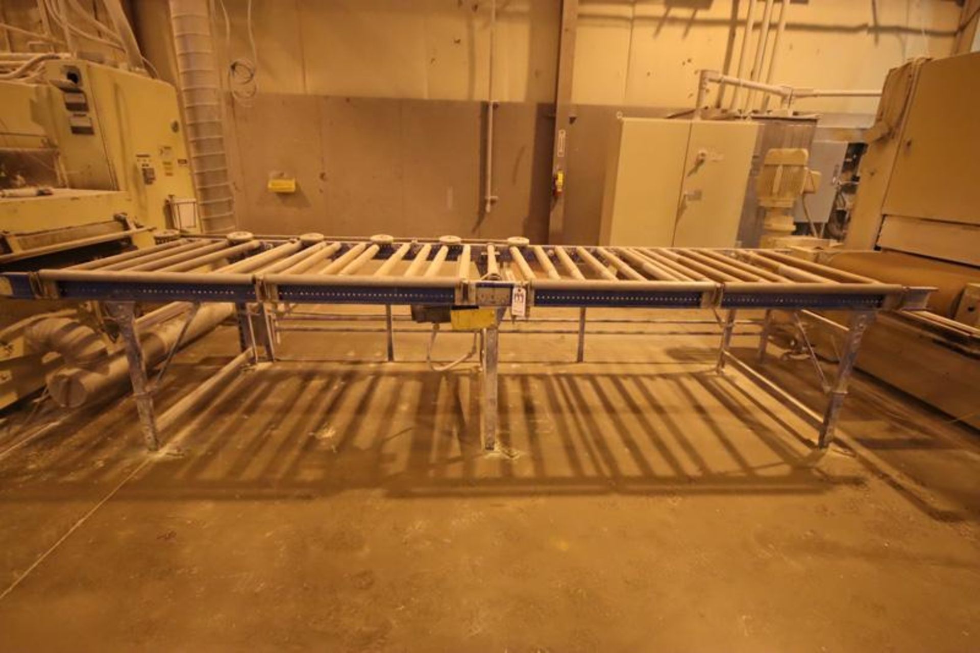 Roller Conveyor 43" Wide Rollers 177" Long Total